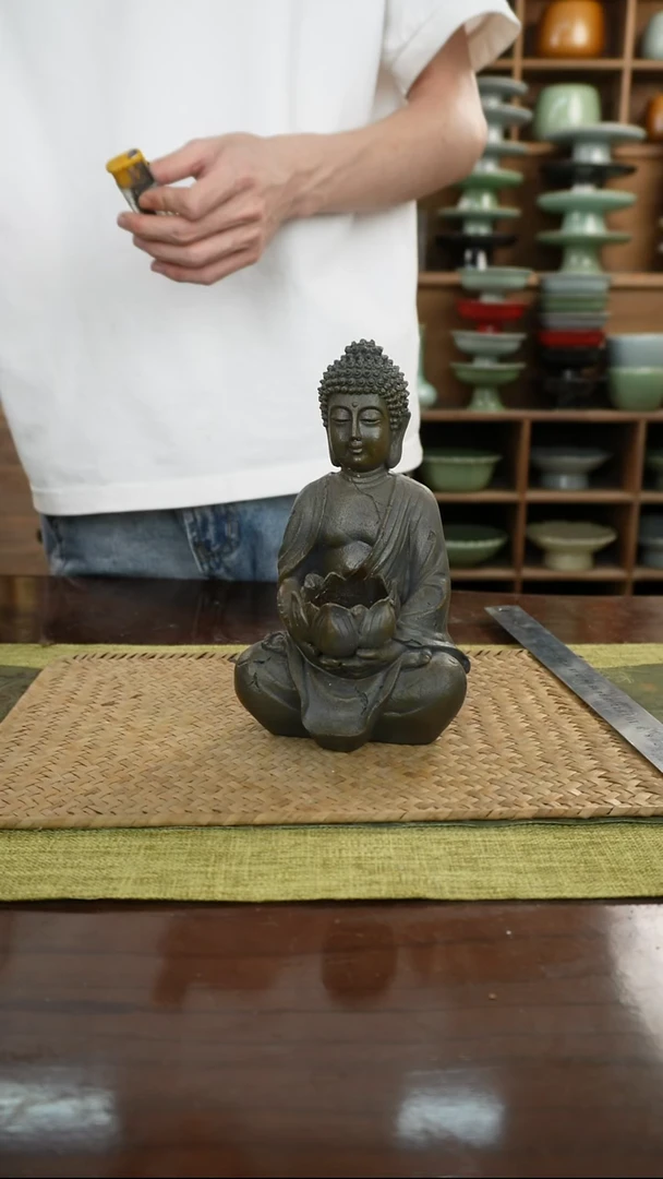 陶瓷一件包邮佛香炉20cm树脂