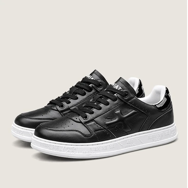 premiata正品男鞋头层牛皮休闲运动户外鞋子男潮商务小白板鞋清仓