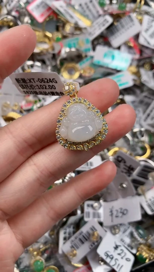 银S925镶嵌戒指翡翠10         1