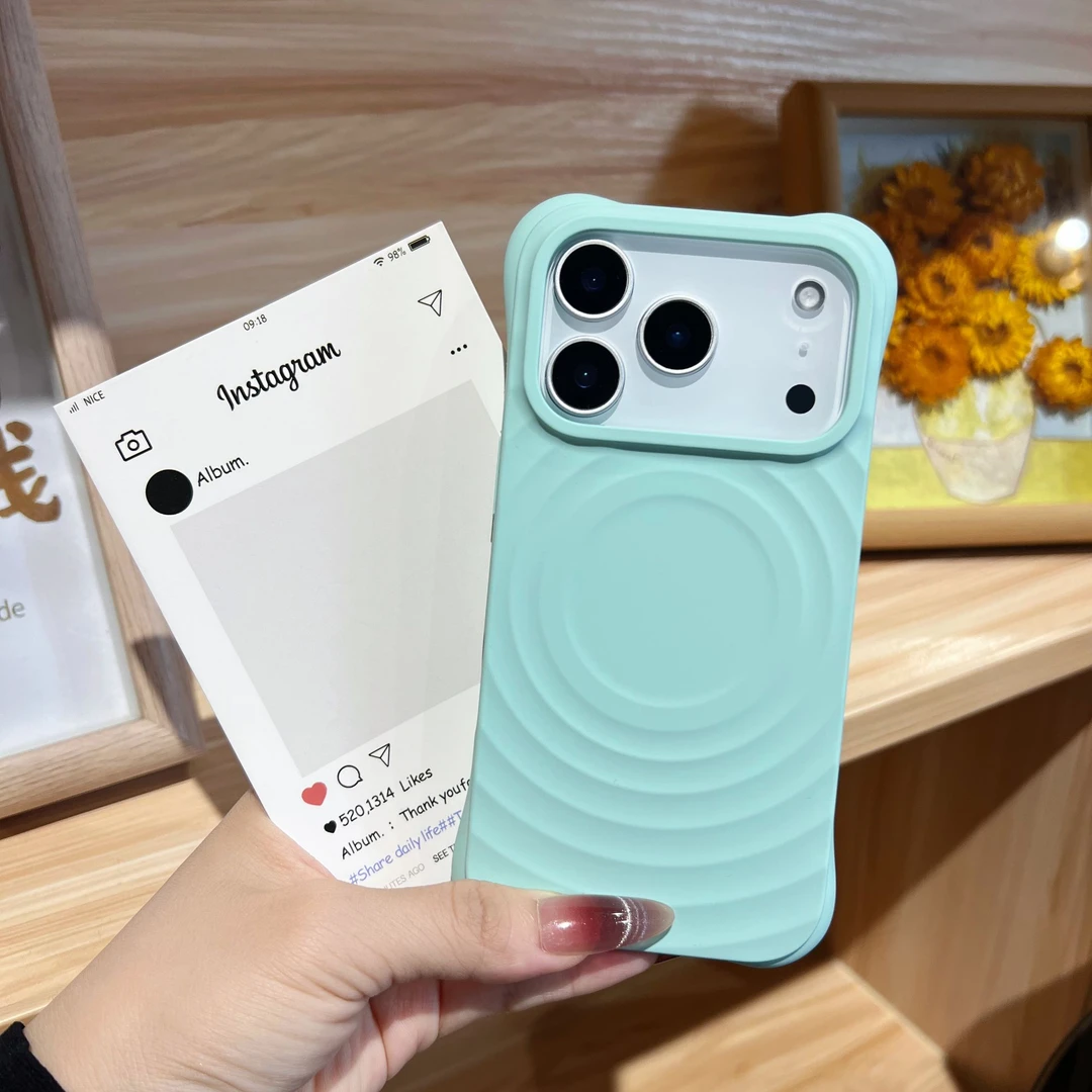 【超高版本适用于iPhone17苹果手机壳】液态波漾磁吸17promax手机壳