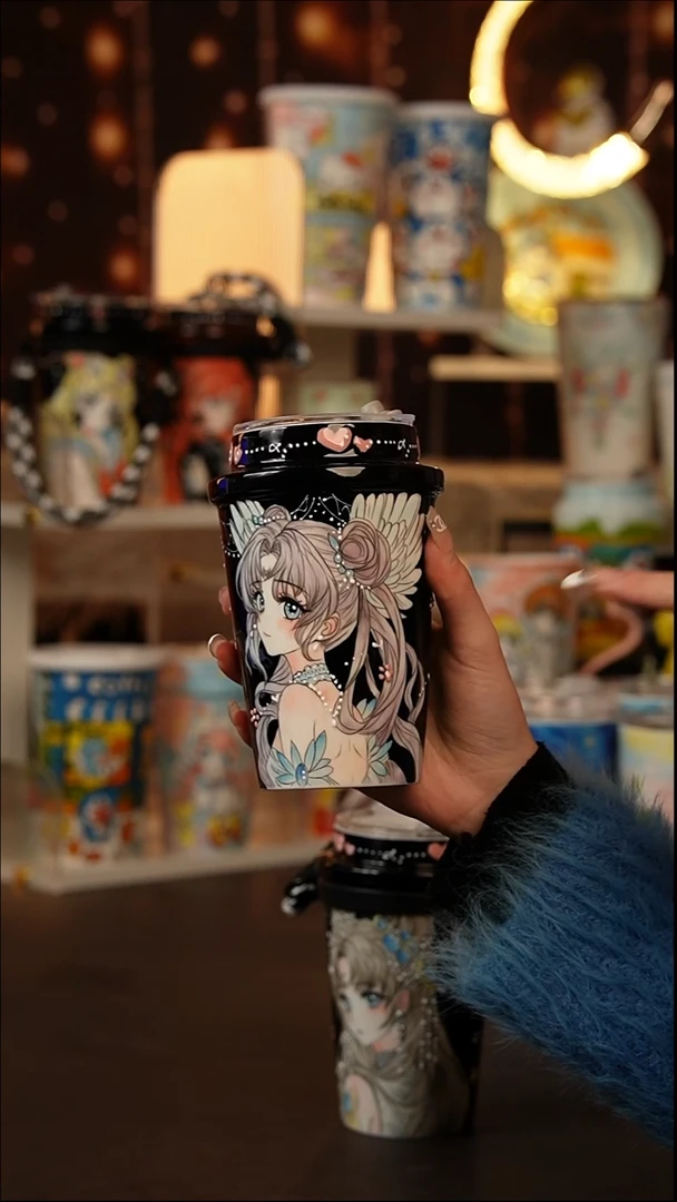 （玉泥）景德镇手工手绘文创陶瓷杯