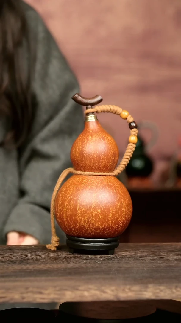 655号中药煮色  大漆葫芦水壶/酒壶 一物一拍