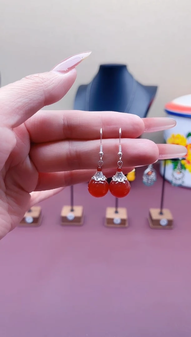 未镶嵌耳饰玛瑙/玉髓321