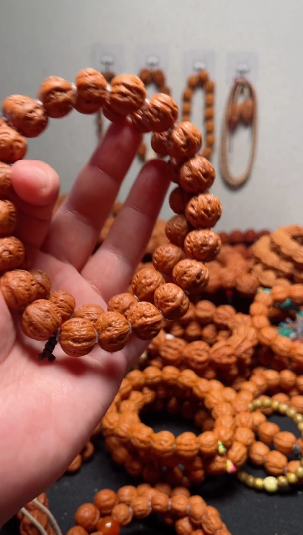 【闪购商品】文玩核桃手串1.4矮桩粗筋