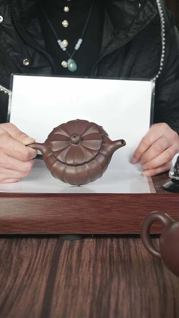 【闪购商品】紫砂茶壶筋纹  底槽清  扁尘