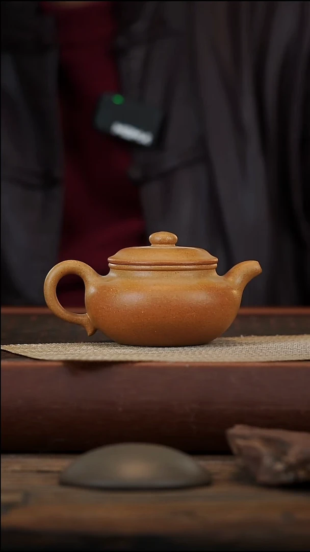 茶壶紫砂微瑕封釉黄金段仿古200左右容量
