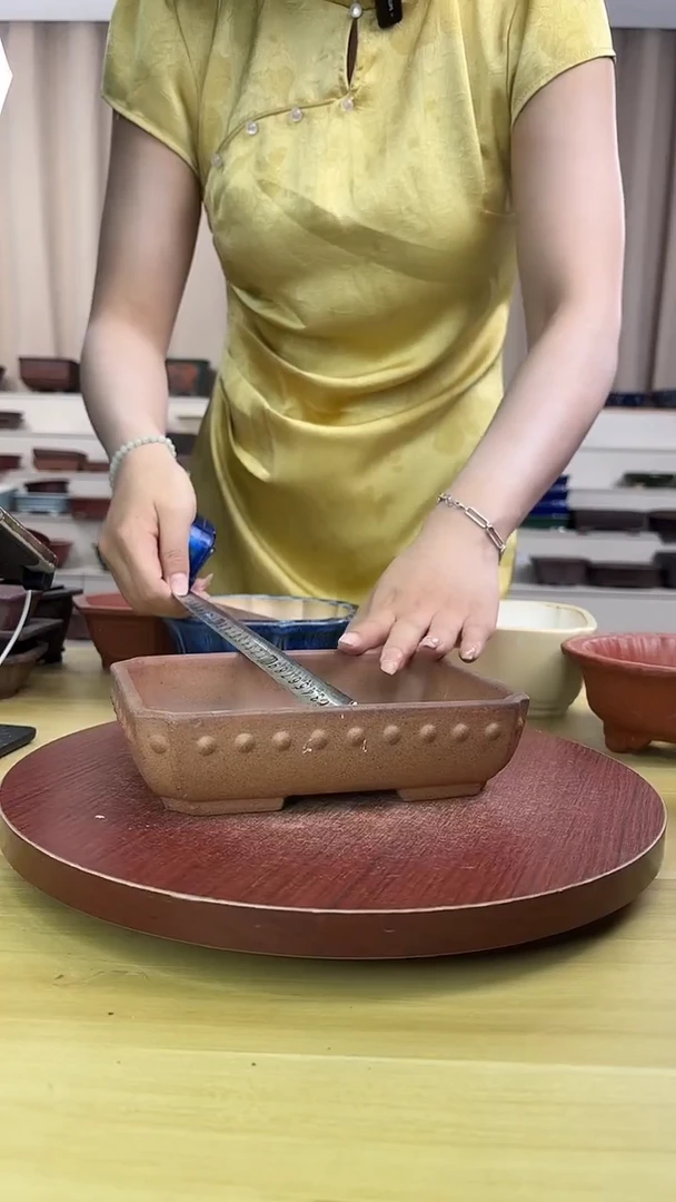 紫砂花盆浅草紫砂花盆微瑕