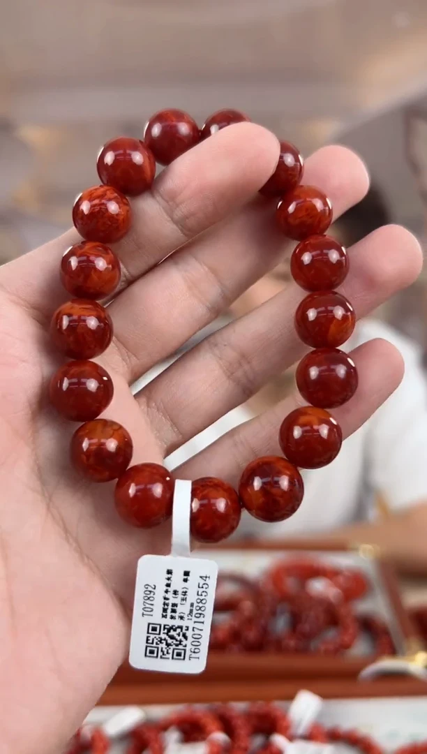 未镶嵌单圈南红玛瑙@t07892@12MM