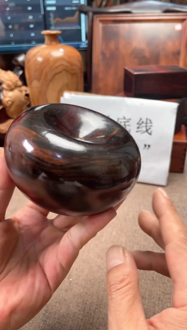 交趾黄檀（大红酸枝）木头款苹果10.7/6.2