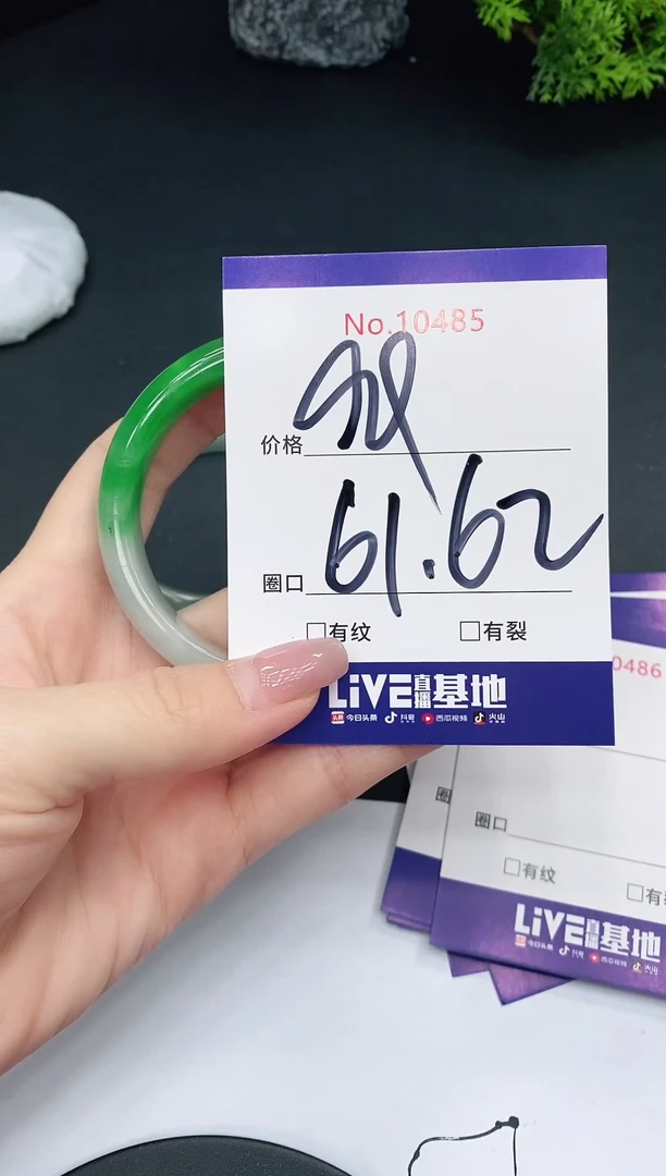 未镶嵌手镯翡翠10485