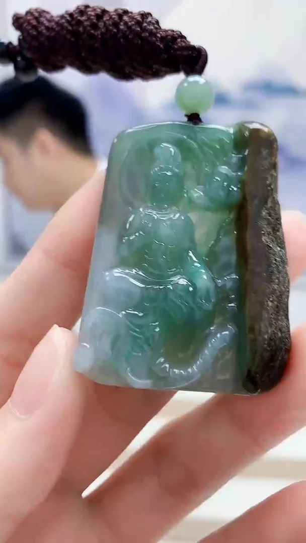 未镶嵌定制翡翠5028ry-毛货挂件60