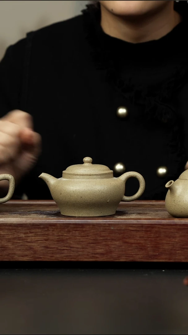 茶壶紫砂手磨青降坡 高潘