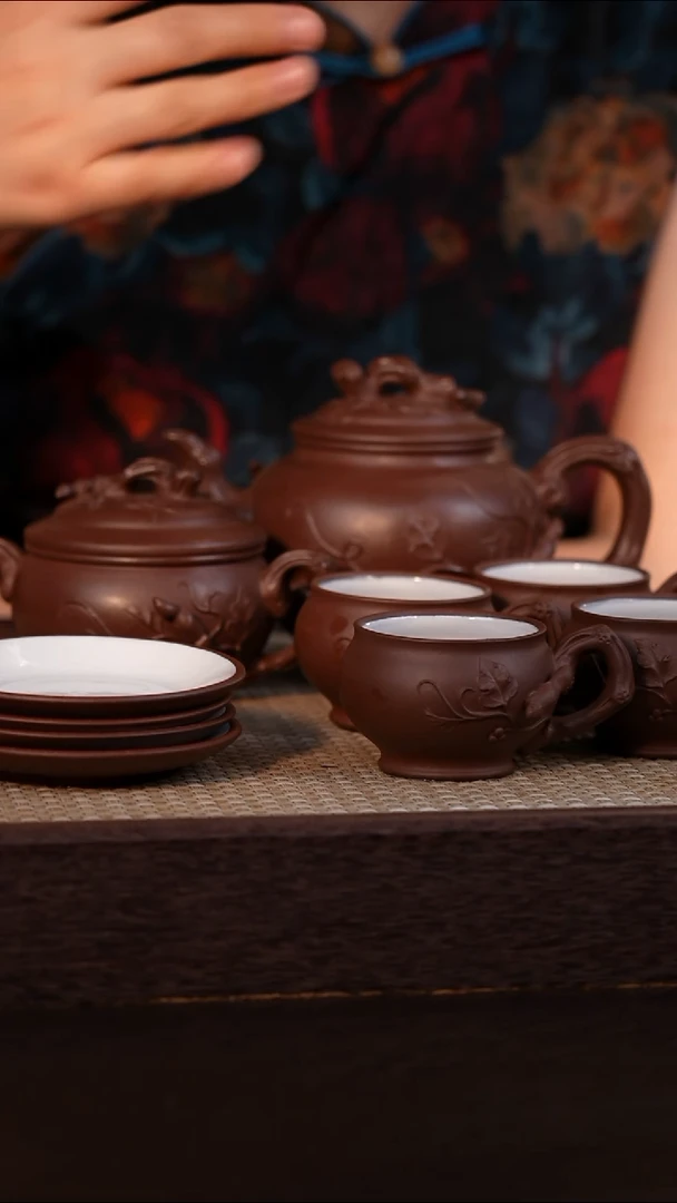茶壶紫砂紫泥 410cc