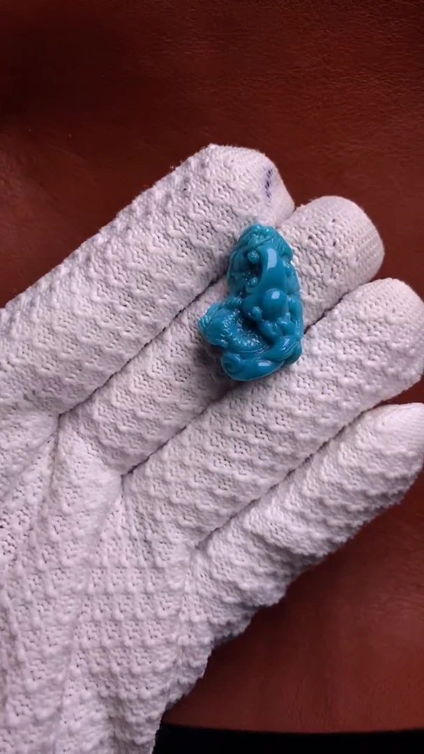 【闪购商品】绿松石颈饰未镶嵌龙吐珠