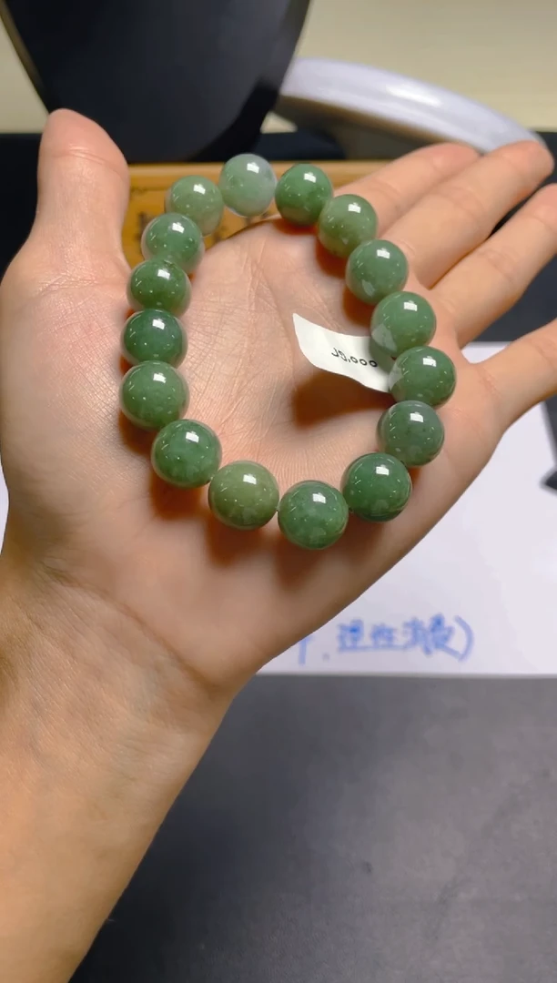 未镶嵌定制翡翠珠串