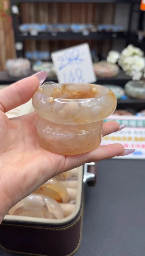 未镶嵌手镯石英质玉A367(59圈赠送镯心)