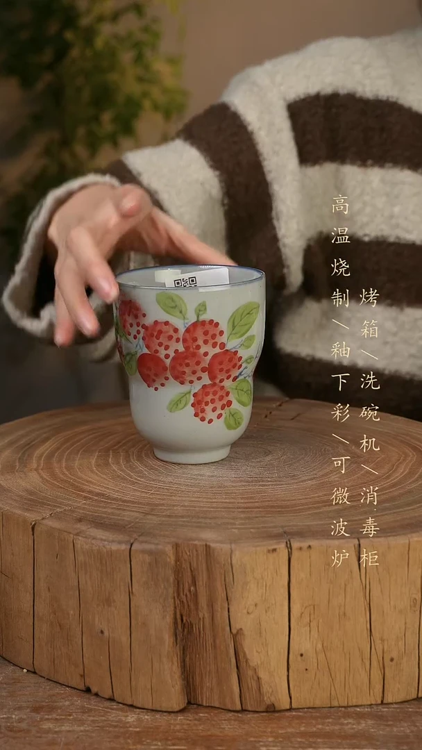 碗瓷景德镇手工手绘高温瓷釉下彩