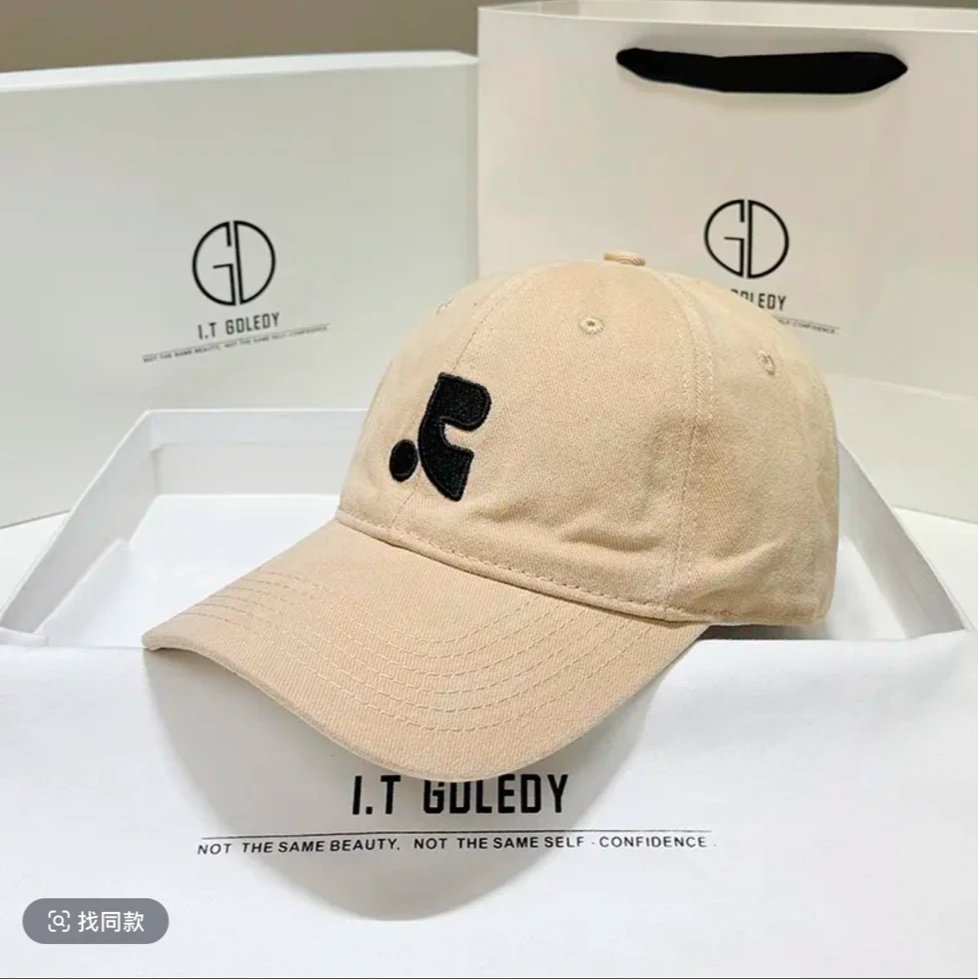 经典休闲百搭鸭舌帽韩版热巴同款夏季遮阳帽棒球帽气质网红刺绣