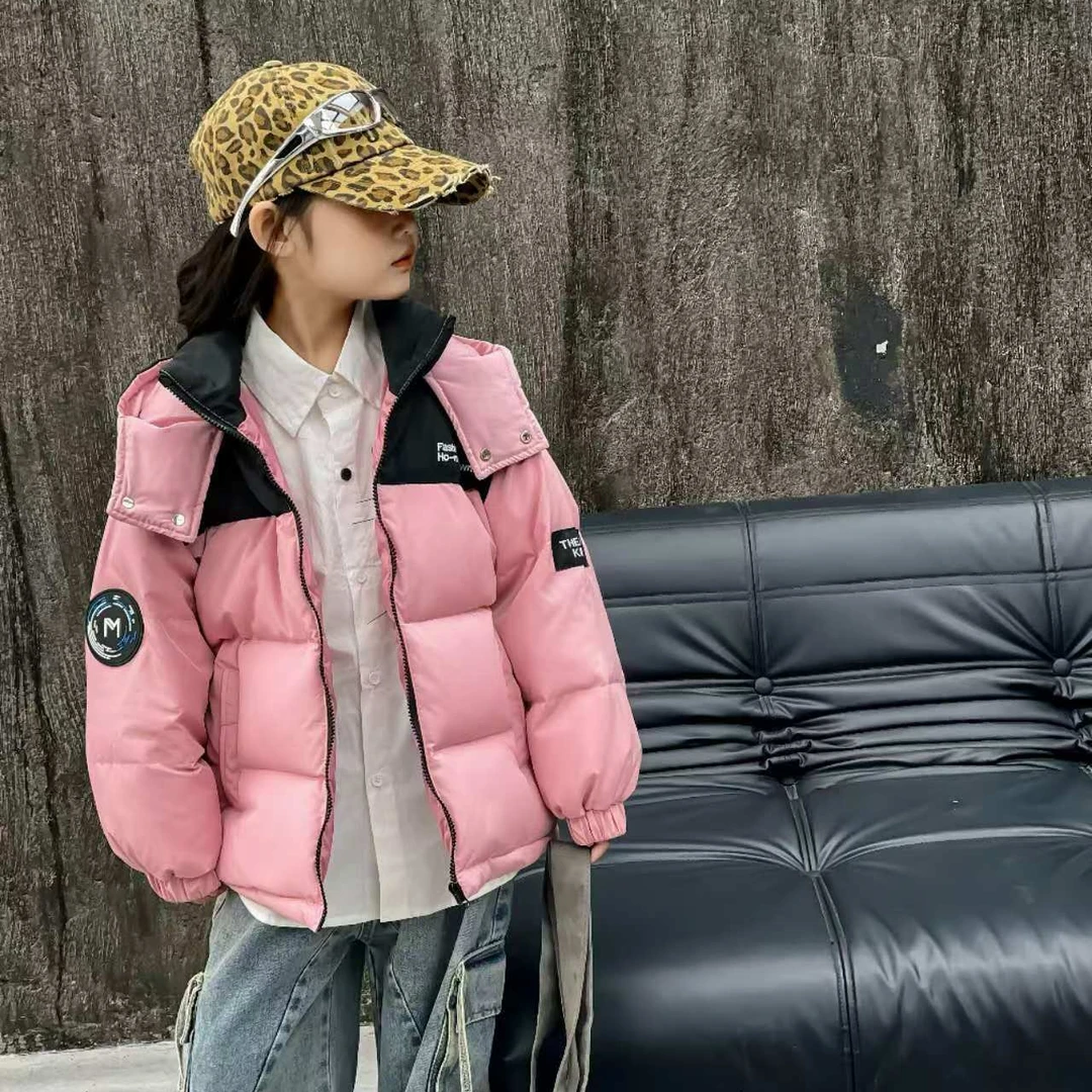 【小黄鸭连帽羽绒服】秋冬季新款三防羽绒服加厚连帽款保暖外套201