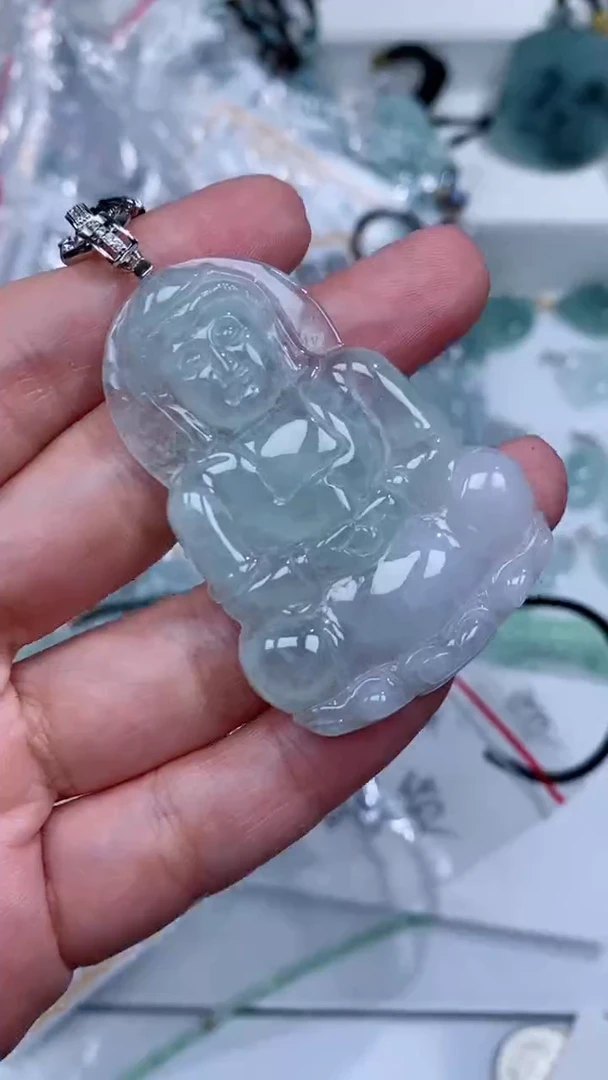 颈饰银S925镶嵌翡翠吊坠