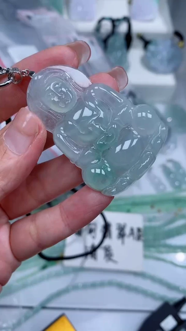 颈饰银S925镶嵌翡翠吊坠
