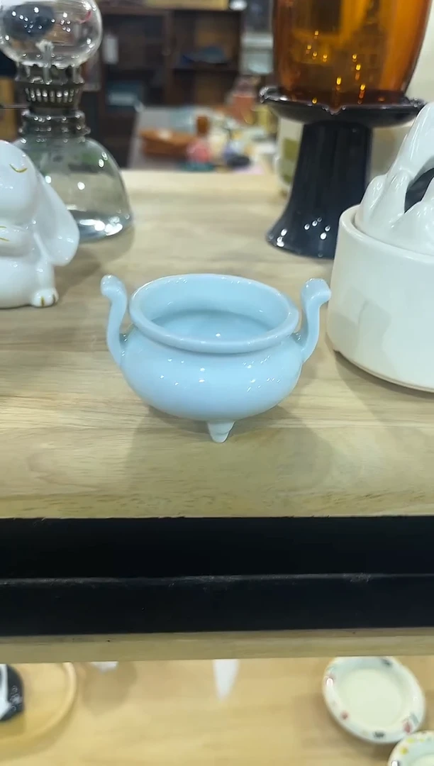 喵***记青白瓷双耳香炉，直播间福利