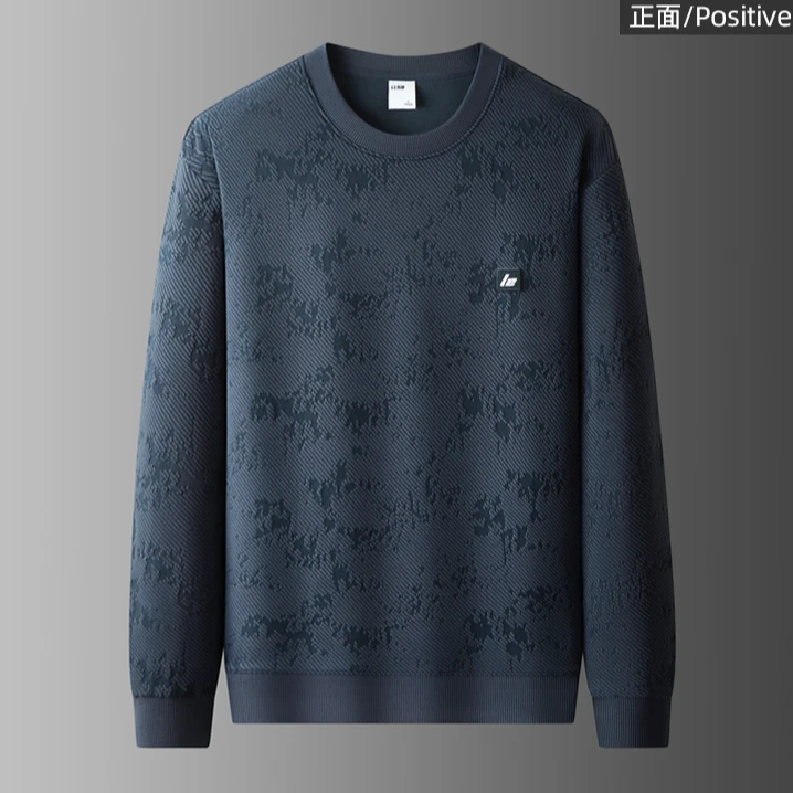 秋冬季潮牌高端小标刺绣卫衣男士2025年新款青年长袖圆领套头卫衣