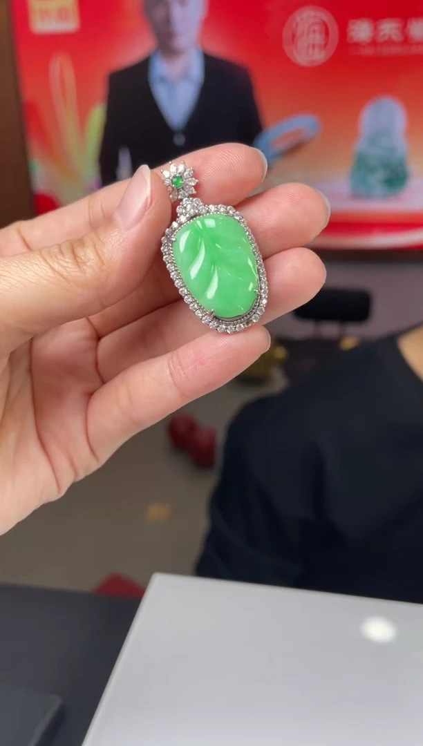 【闪购商品】定制翡翠银S925镶嵌02-23HDJT0135188