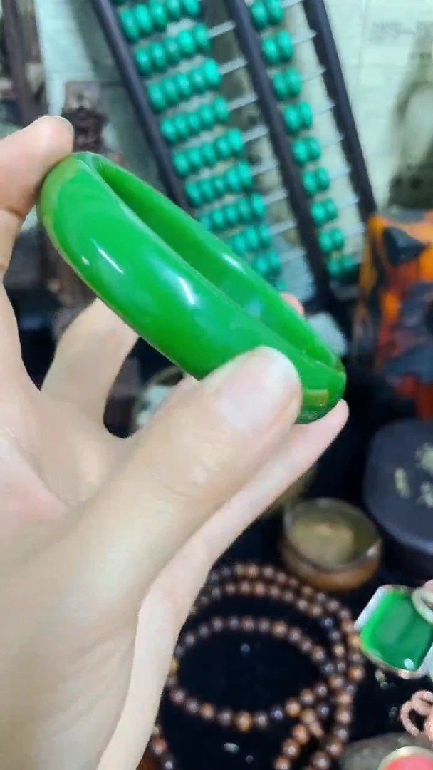 【闪购商品】和田玉（碧玉）手镯未镶嵌主播推荐主播推荐