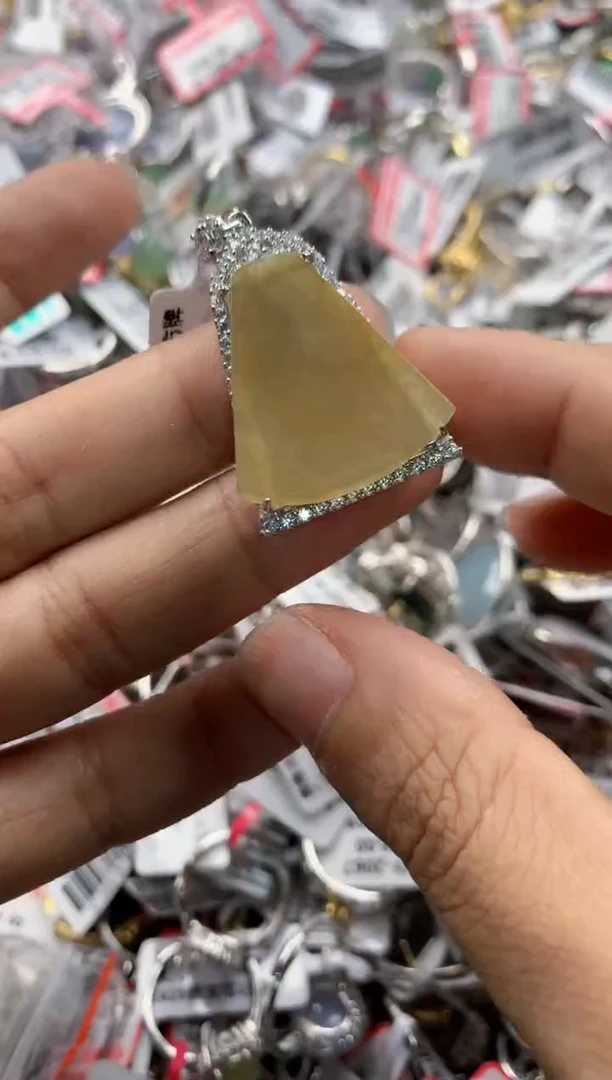 银S925镶嵌戒指翡翠15    4
