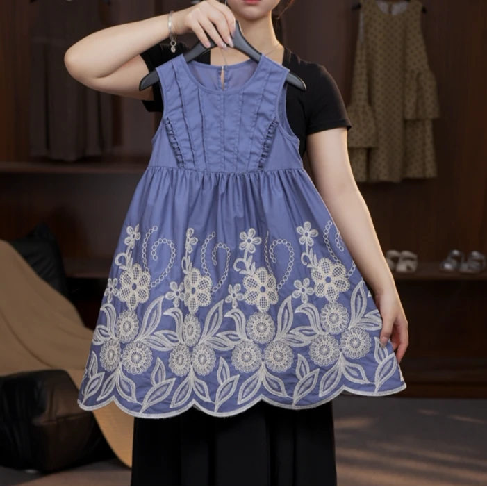 *琉光浅夏*夏季女童公主时尚气质宽松显瘦洋气小众连衣裙女童1532
