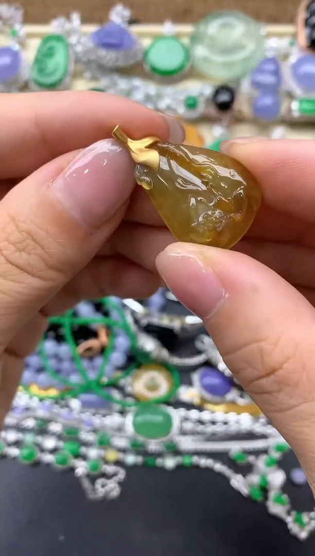 【闪购商品】翡翠颈饰18K金镶嵌110-中国好珍宝