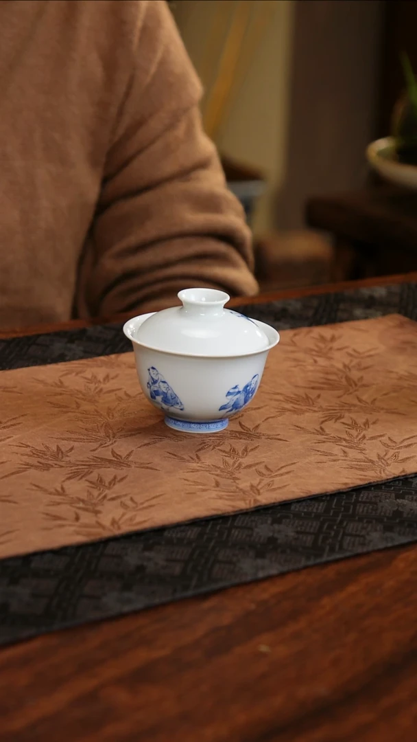 【闪购商品】杯子聚澜堂童趣捉迷藏元宝两才盖碗