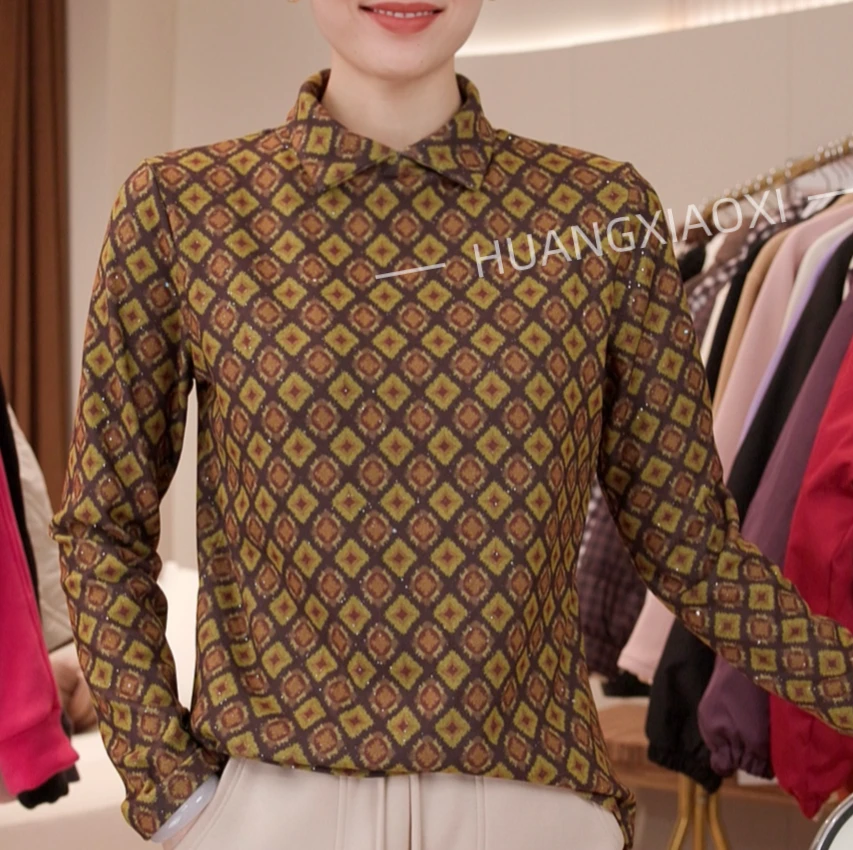 008洒银工艺~双面慕斯翻领潮流长袖