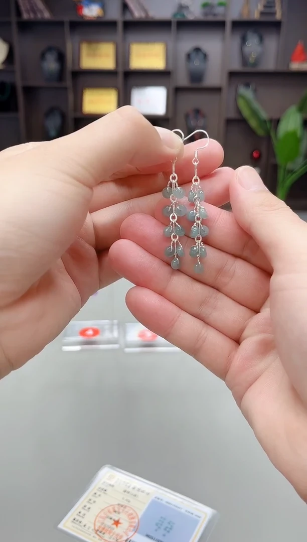 未镶嵌翡翠耳饰911