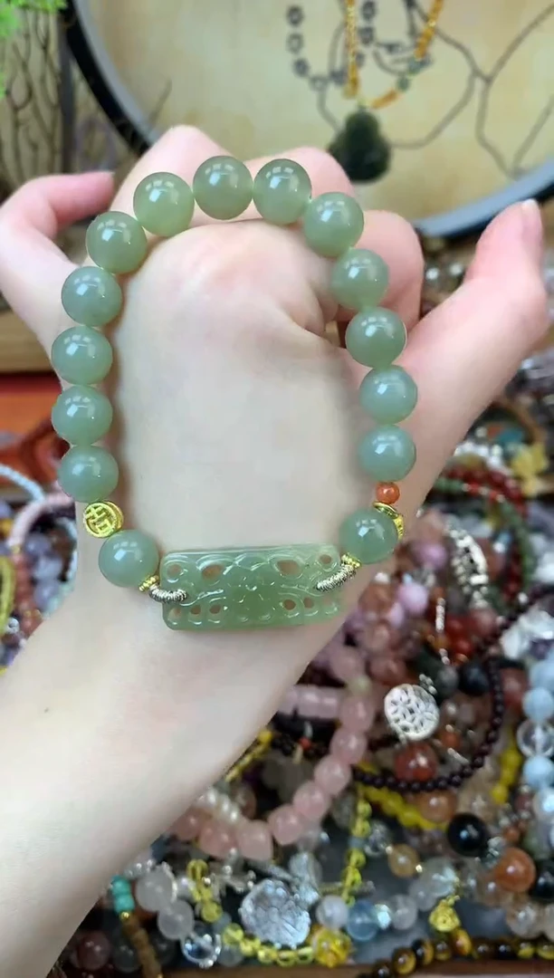 【闪购商品】和田玉手饰未镶嵌444微瑕