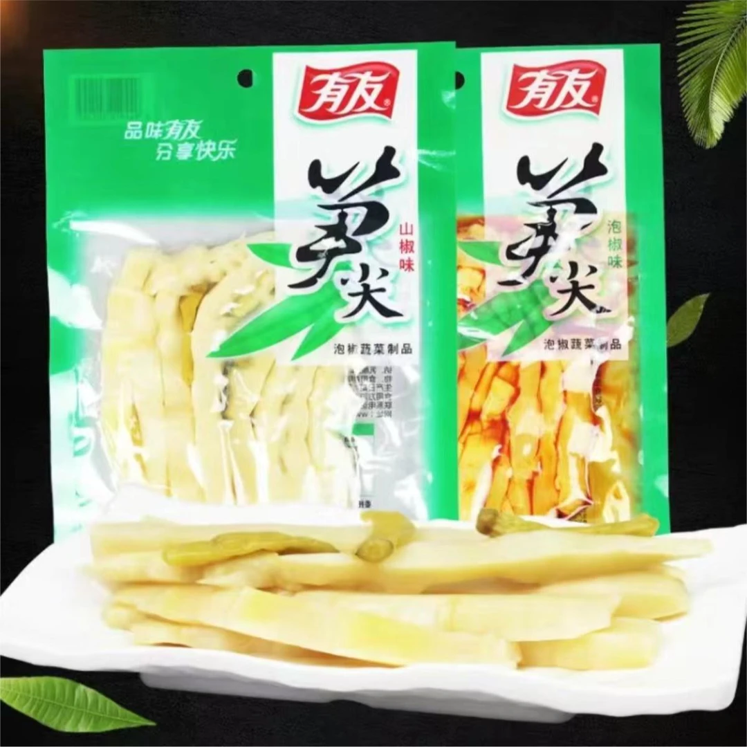 有友笋尖山椒味泡椒味即食脆笋香辣鲜嫩休闲零食