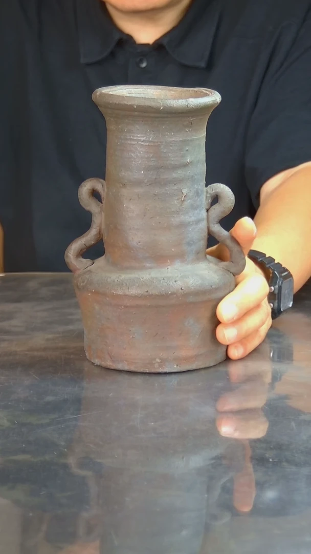 铁奔**灞日本原产备前烧花器