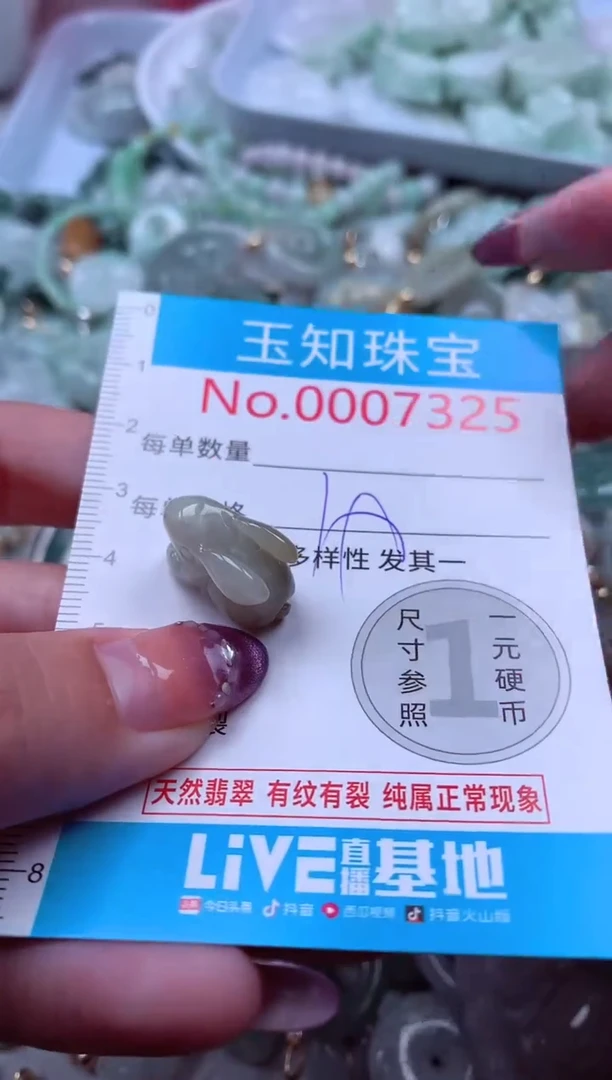 翡翠未镶嵌吊坠(不含链)7325