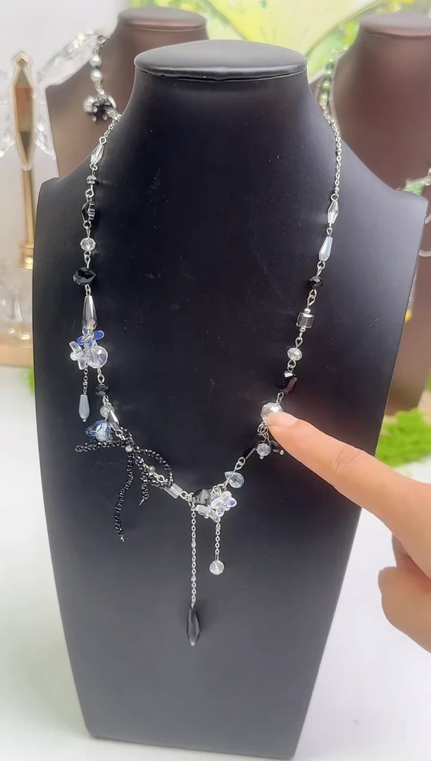 合成立方氧化锆合金锆石合金黑色小花花