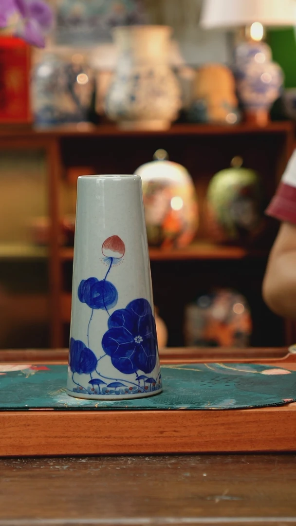 杯景德镇纯手工釉下彩精品茶具水杯