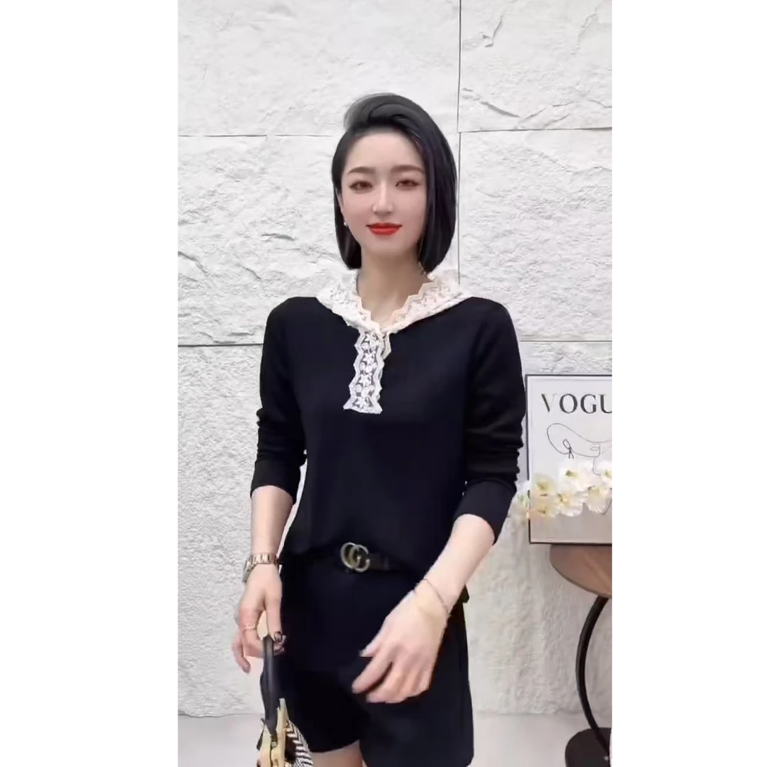 2024简单休闲连帽针织衣