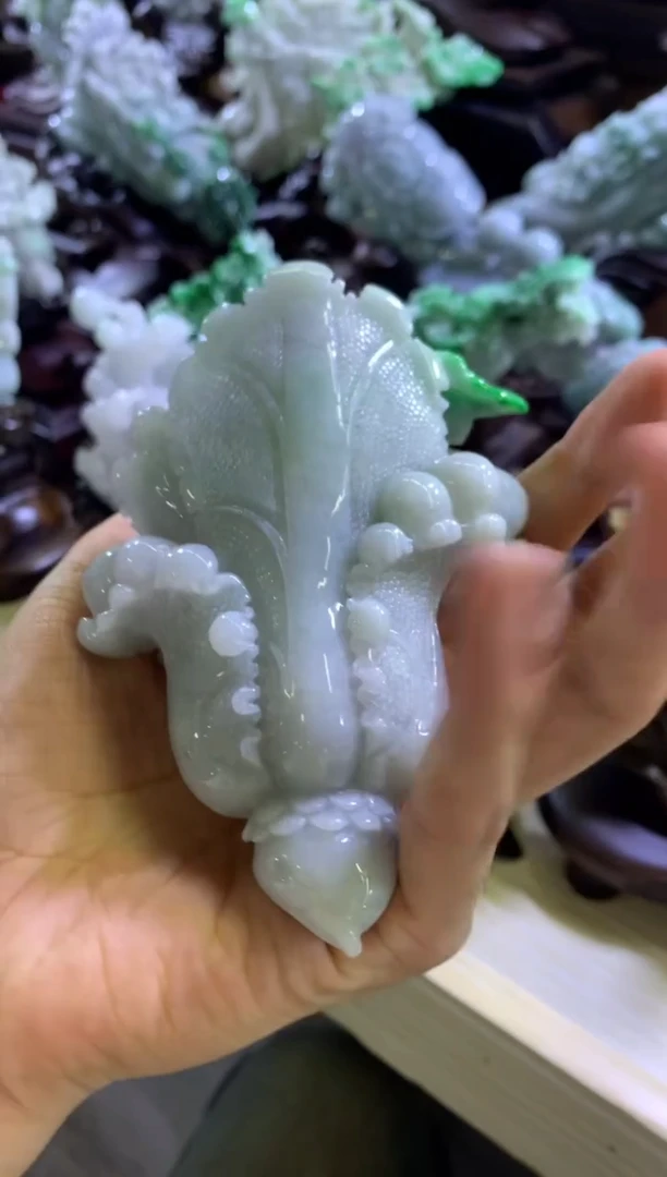 未镶嵌挂件翡翠猫*翡翠摆件