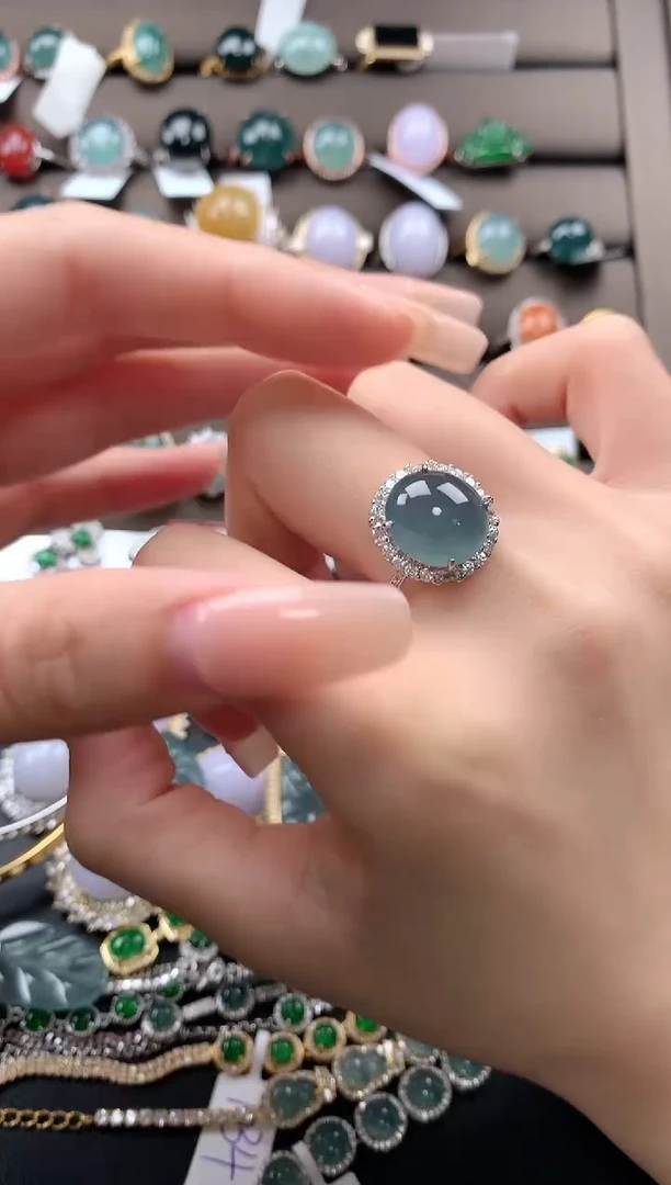 【闪购商品】翡翠戒指银S925镶嵌312321321