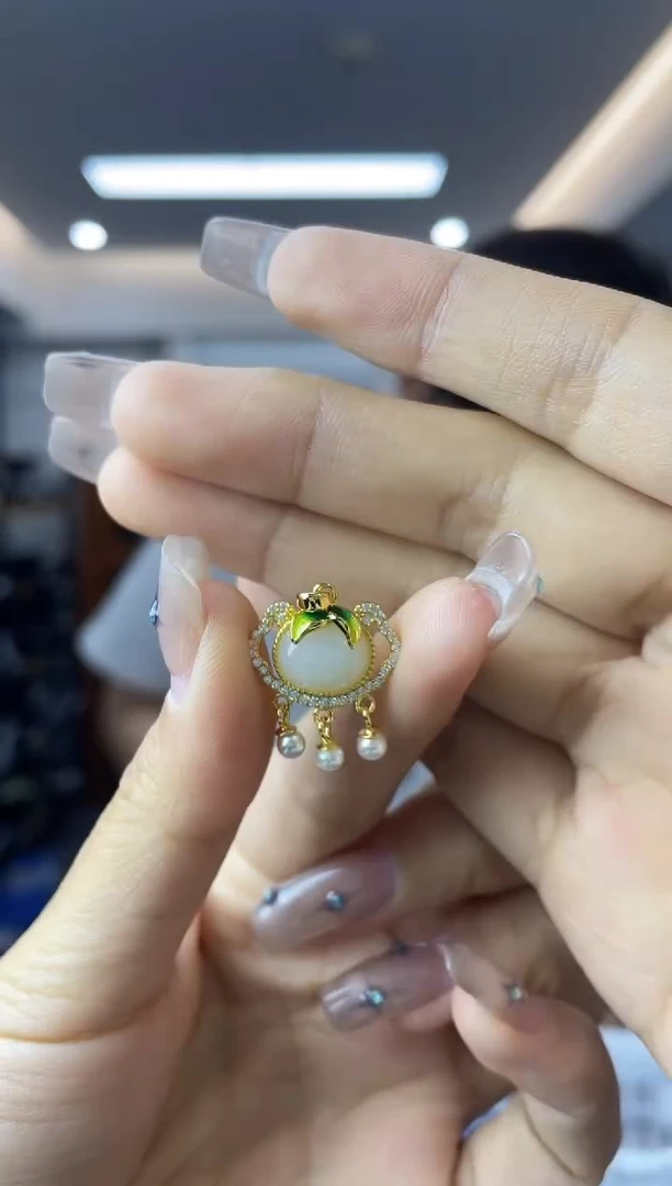 和田玉银S925镶嵌颈饰多样性一件发货