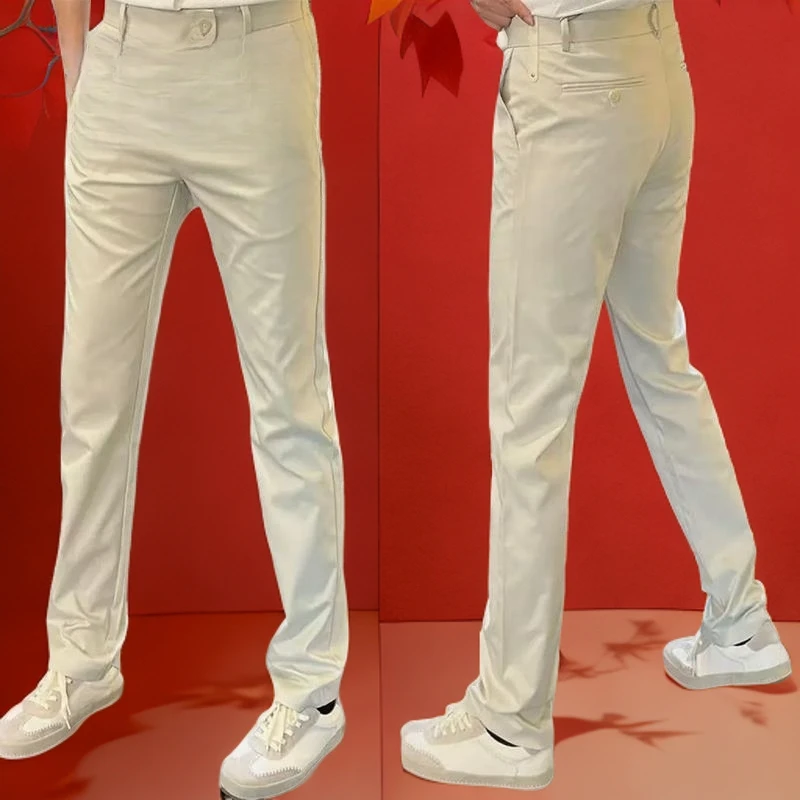 GPTSu老钱风西裤男士秋季新款简约气质休闲裤百搭舒适小直筒裤潮