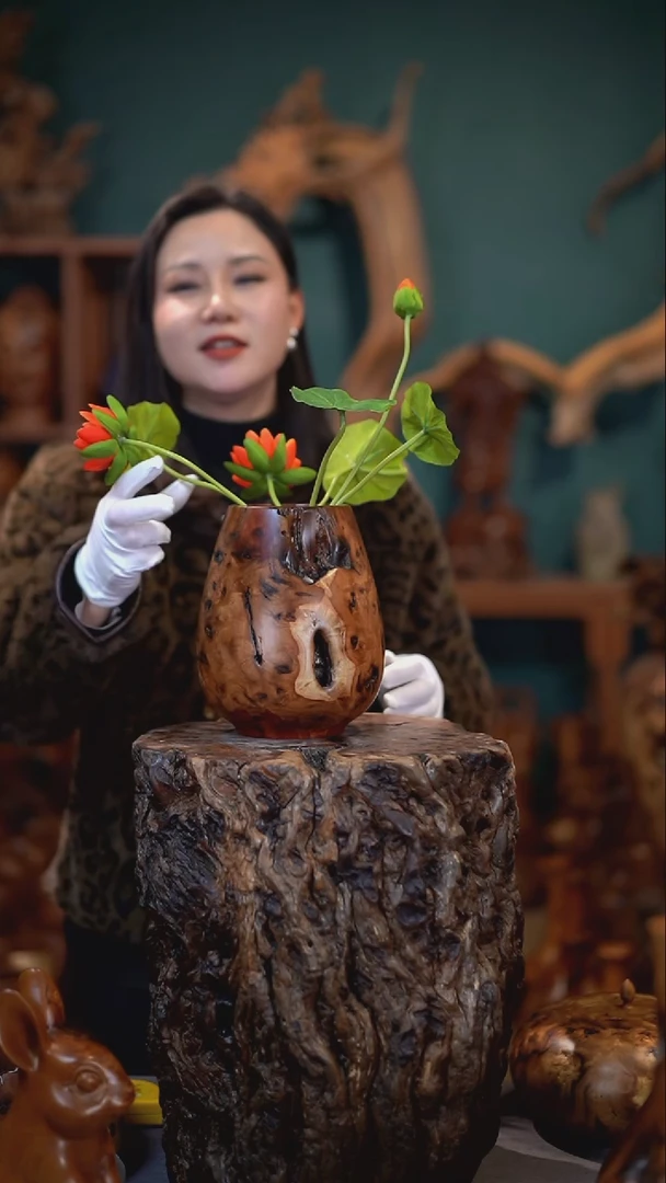 【闪购商品】枣木雷击枣木鸡心罐