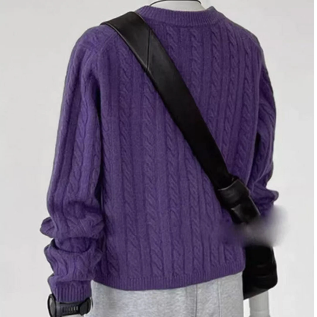 190#长袖针织衫显瘦气质时尚百搭圆领开衫114