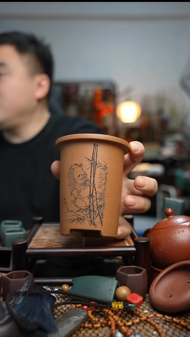 紫砂花盆長木軒精品紫砂