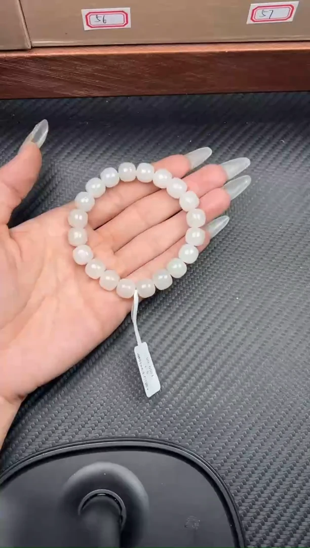 未镶嵌手串和田玉黑山微色差卡10手串JM